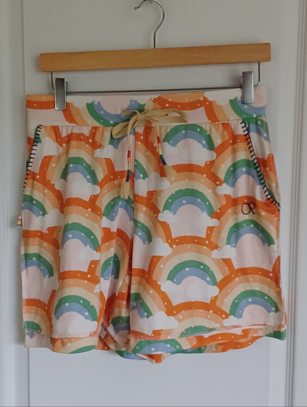 OP/OCEAN PACIFIC SUNNY DAYS SLEEP/LOUNGE SHORTS ONLY SMALL (30" x 6") POCKETS